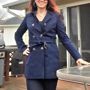 41 hawthorn crue belted trench jacket Clearance